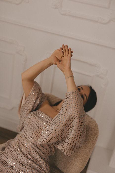 Платье в пайетках