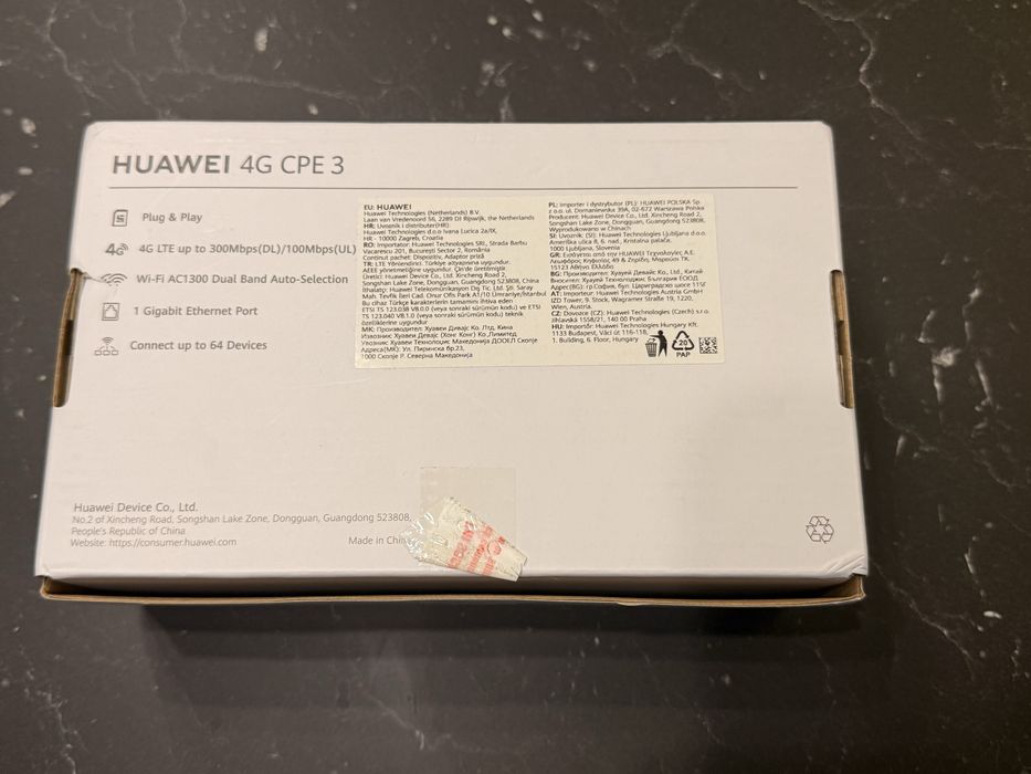 Router Huawei 4G CPE3 LTE (merge cu cartela sim)