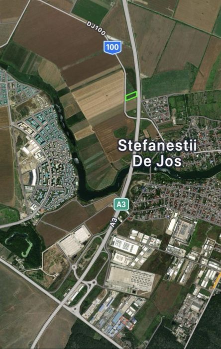 Teren intravilan, 6085 mp, Deschidere la DJ100 Tunari-Stefanesti :52ml , Proprietar