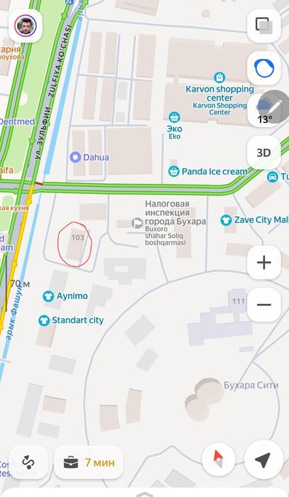 Двухкомнатная квартира площадью 70м²