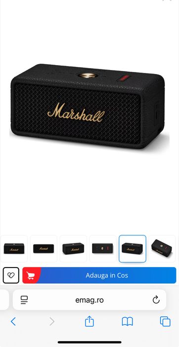 Marshall Emberton III,(2025) SIGILAT, cream si black, sigilate
