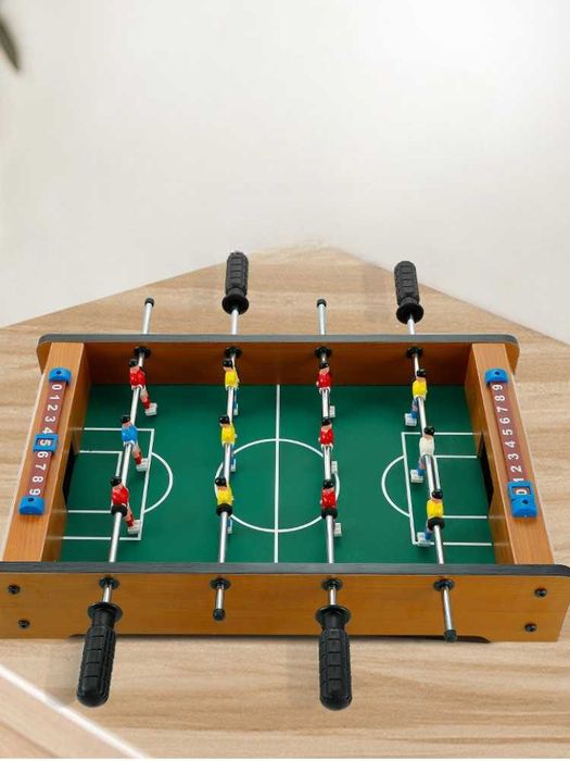 Мини-деревянный домашний настольный футбол, размер 34,5*21,5*8 см
