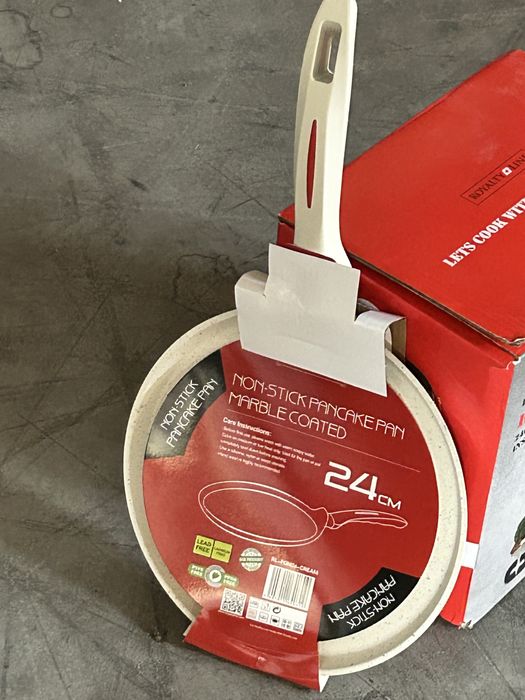Tigaie pentru clătite Royalty Line 24 cm, înveliș marmură (Nouă)