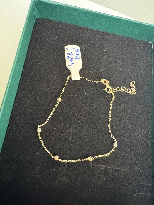 Bratara aur biluțe 14k 0,89gr (cdc)