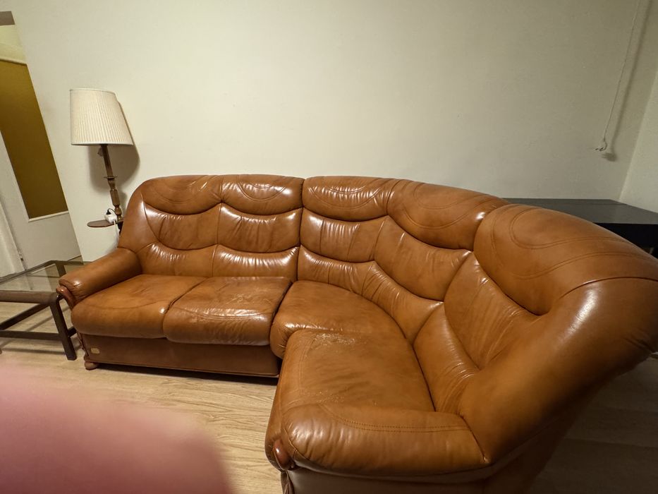 Canapea piele tip coltar