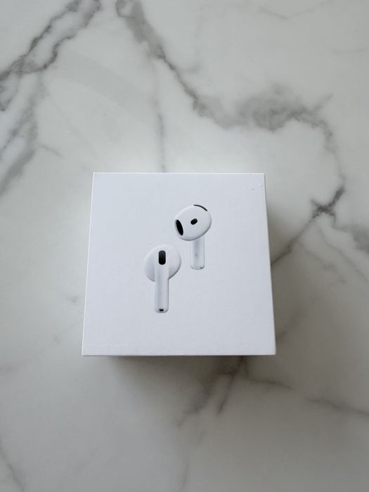 Слушалки Apple AirPods 4 ANC, бели, нови, гаранция