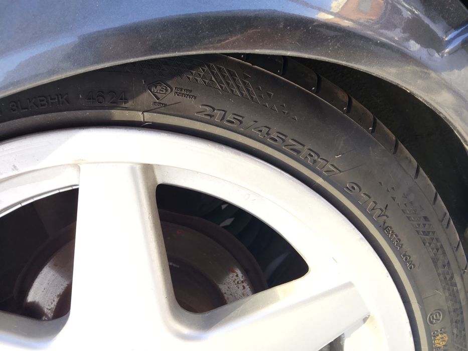 Диски r17 4×100 ej 7.5 с резиной