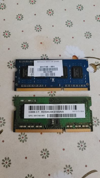 2x4gb РАМ-памет за лаптоп ddr3 1600mhz.