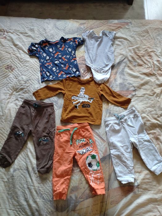 Дрехи за момче 86 р-р и боти