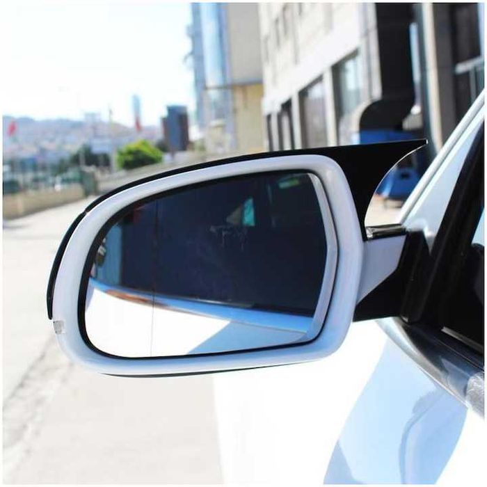 Set Capace Oglinzi Oglinda Batman Audi A4 B8 2009-2015, M Style, Negru Lucios