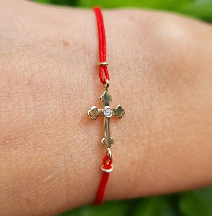 Brățară de aur galben14k cu diamante natural