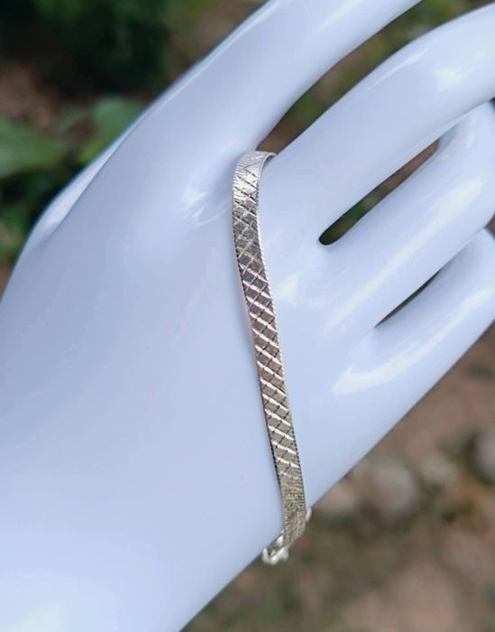 Veche bratara cu zale din argint de 925, copii