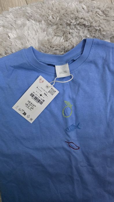 Детска памучна тениска Zara