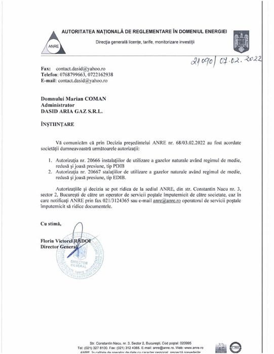 Firma instalatii Gaze/ Verificari, Revizii, Proiectare