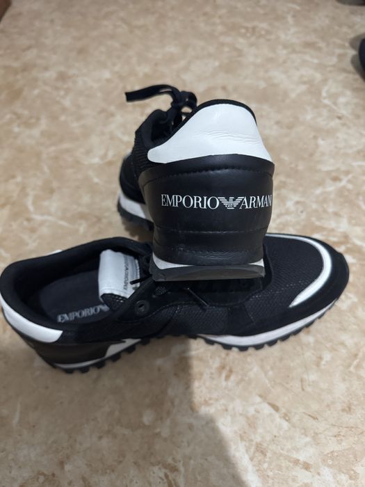 Sneakersi piele-Emporio Armani