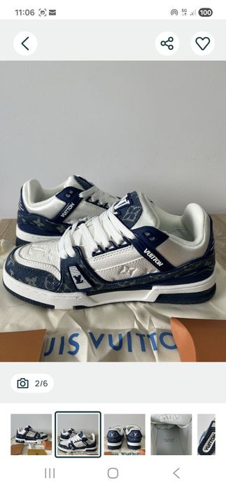 Lv trainer alb negru sau alb albastru premium verificare colet lichida