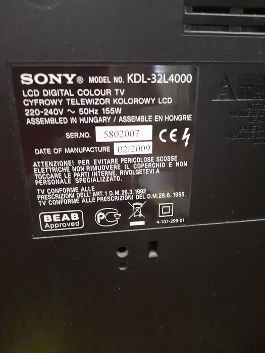 Телевизор Sony 15000тг