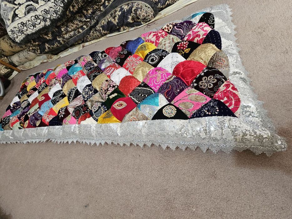 Sarpoga koʻrpacha dasturxon chimildiq tikamiz