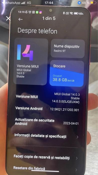 Redmi 9T vand urgent