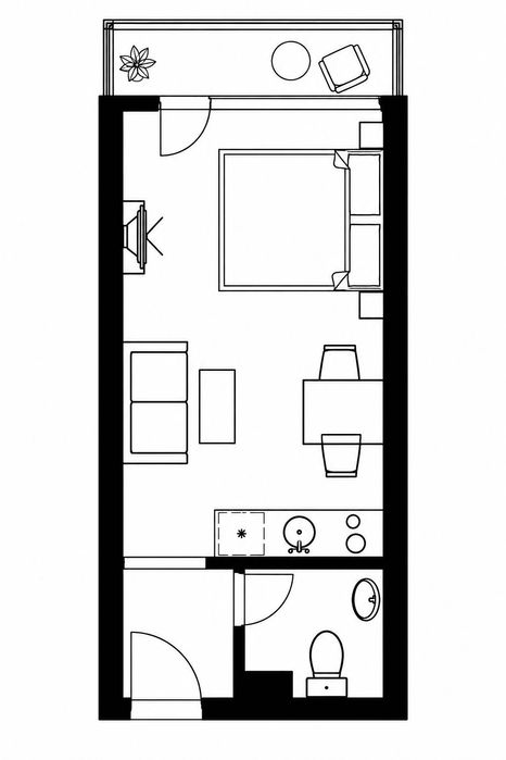 Продава се Едностаен апартамент в к.к. Слънчев бряг - 37 кв.м за 1800 €/кв.м - Снимка #7