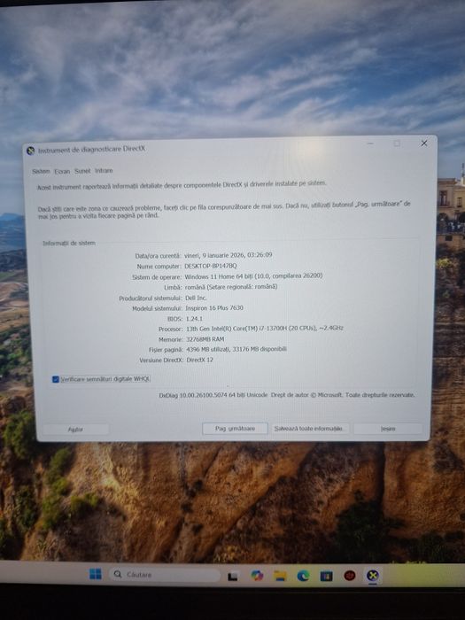 Laptop Dell Inspiron 16.10 inch i7-13700H 32Gb ram 1Tb SSD #50785