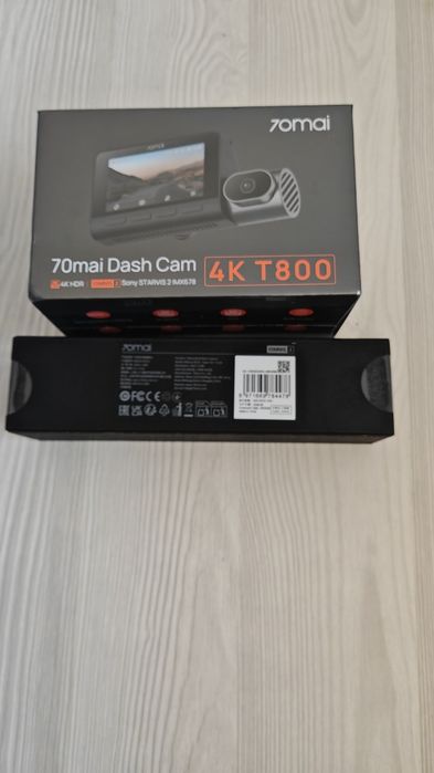 70mai T800 4k 3 canale de filmare kit supraveghere continuă inclus