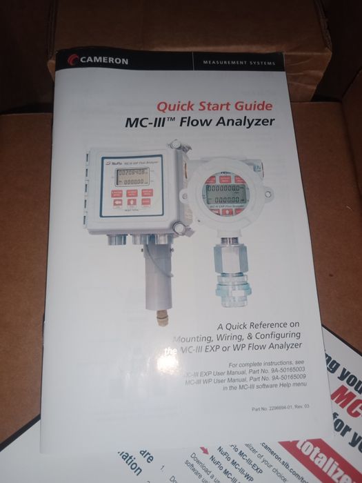 Расходомер Nuflo MC-III EXP