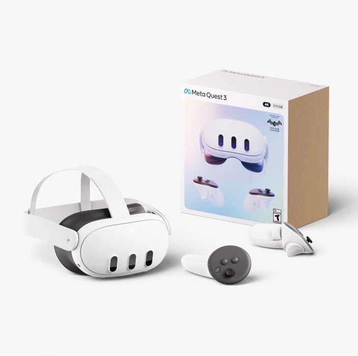 Meta Quest 3 – 512 GB VR‑шлем с чётким 4K+ дисплеем.