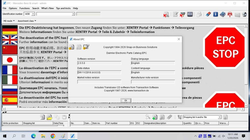 SSD 512Gb cu Xentry Cars Trucks 12.2025 DTS Vediamo WIS-ASRA 2021 EPC Starfinder