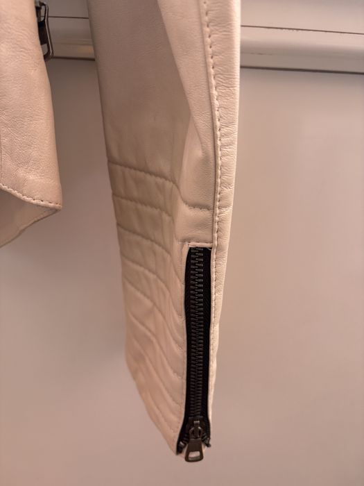 Geaca de piele naturala stil biker pentru femei