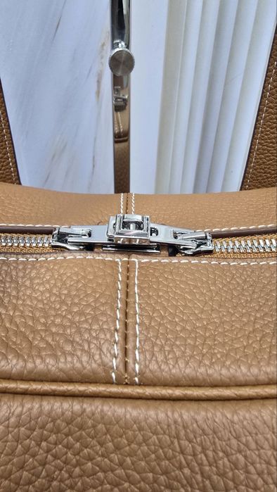 Сумка из натуральной кожи в стиле hermes
