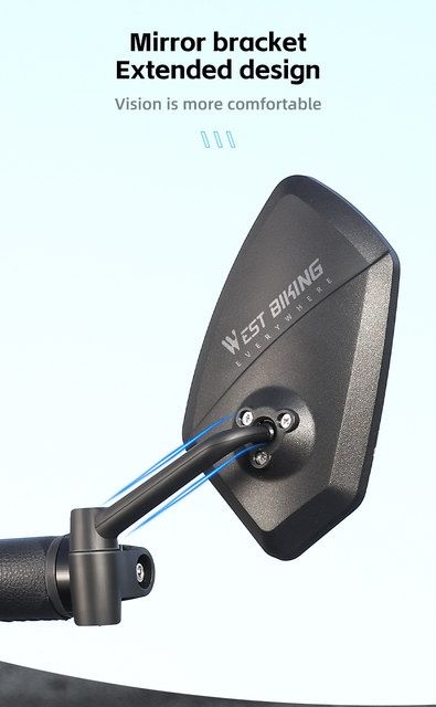 Oglinda pliabila rotativa lentilă antiorbire dop bicicleta ghidon mtb