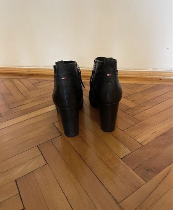 Botine din piele Tommy Hilfiger