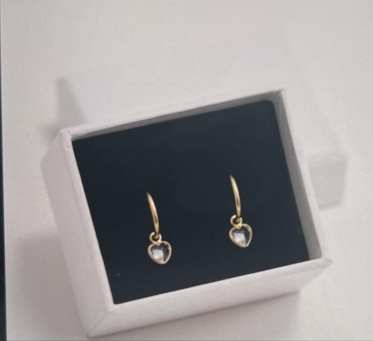 Cercei argint placat cu aur copii