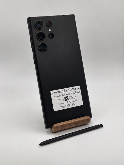 Samsung S22 Ultra Black 128 GB Impecabil/Garantie 24 luni/Factura/Rate/ Avans 0