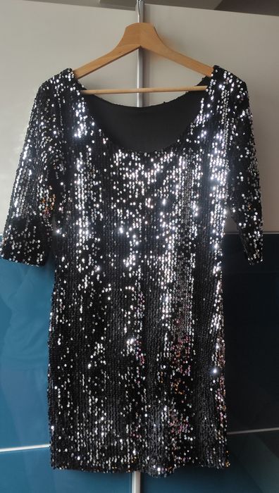 Празнична парти рокля с пайети - S размер
