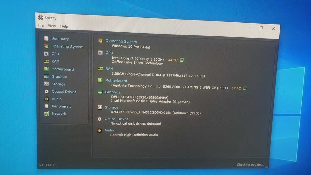 Unitate PC I7 9700K