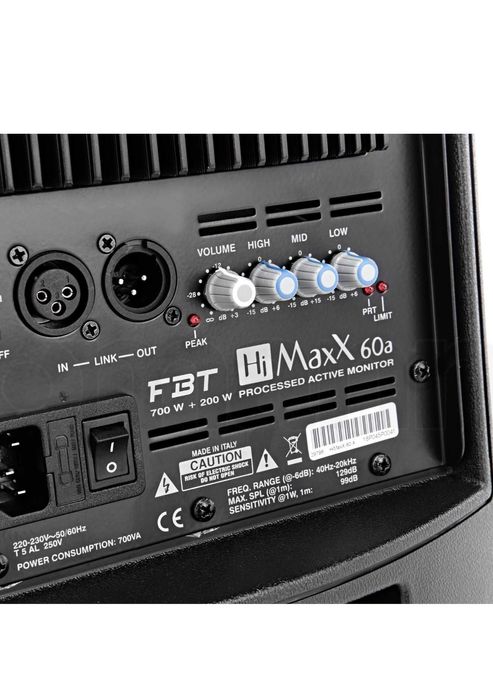 2 броя Активни Тонколони FBT HiMaxX 60A + Оригинални калъфи FBT/Гаранция