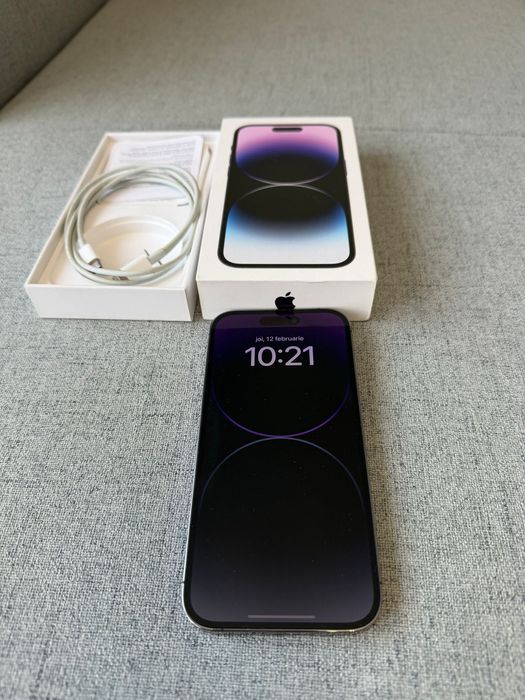Vând iPhone 14 Pro Deep Purple – 128 GB