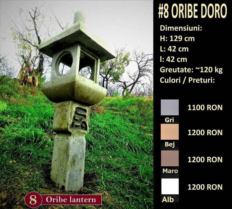 Felinare japoneze din beton