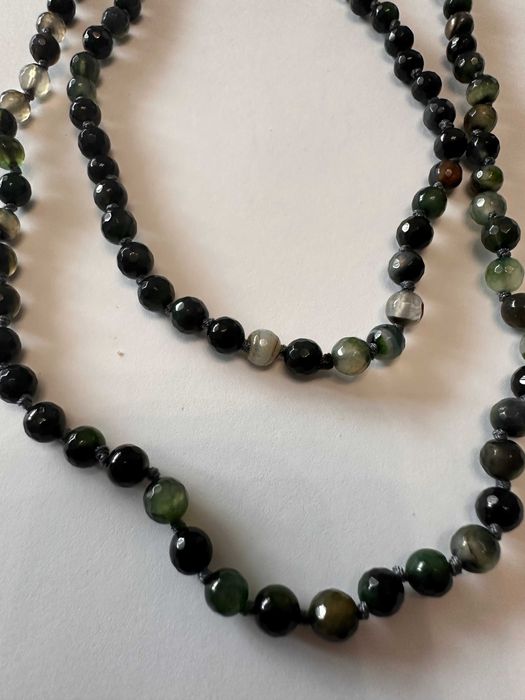 Колие естествени камъни Жадеит/Jadeite