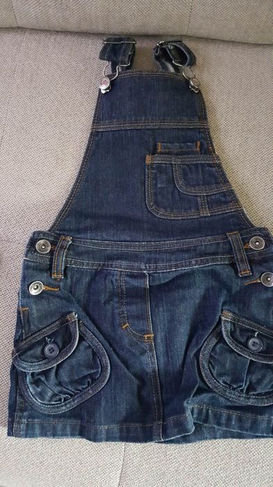 Sarafane de blugi si velur,fetițe