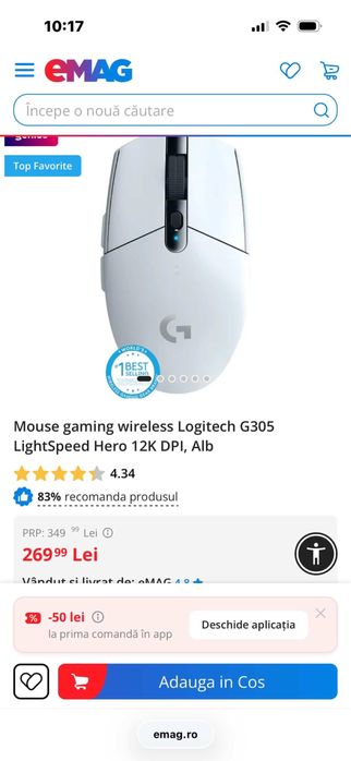 Vand tastatura + mouse logitech noi 500 lei pachet