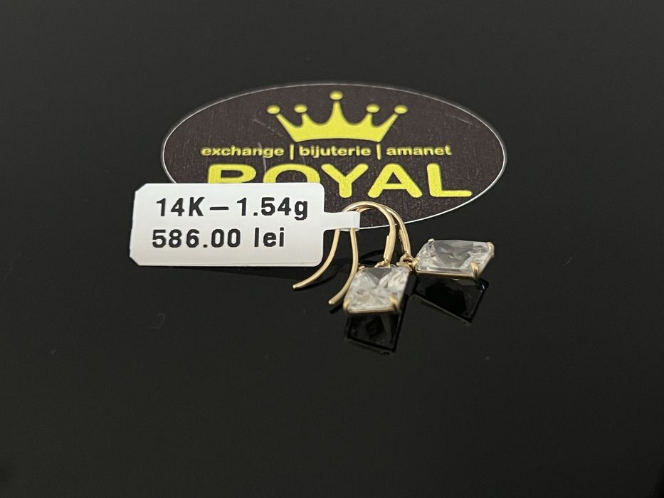 Bijuteria Royal CB : Cercei dama aur 14k 585   1,54 gr
