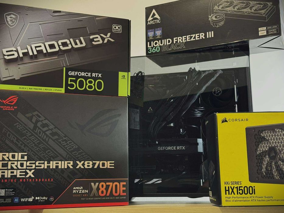 Бартер! X870E CROSSHAIR APEX / 9950X3D / 32GB 6000 CL26 / RTX™ 5080