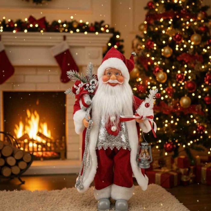 ГОЛЯМ Декоративен Дядо Коледа