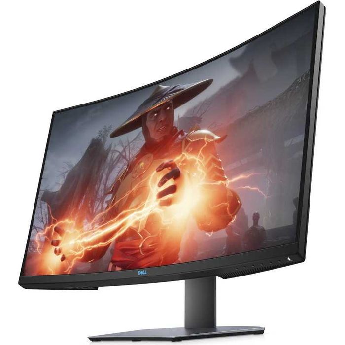 Monitor Curbat Gaming LED Dell 32 / 31.5", WQHD, Display Port, HDMI, 165Hz, FreeSync, Negru , Pivot, S3220DGF