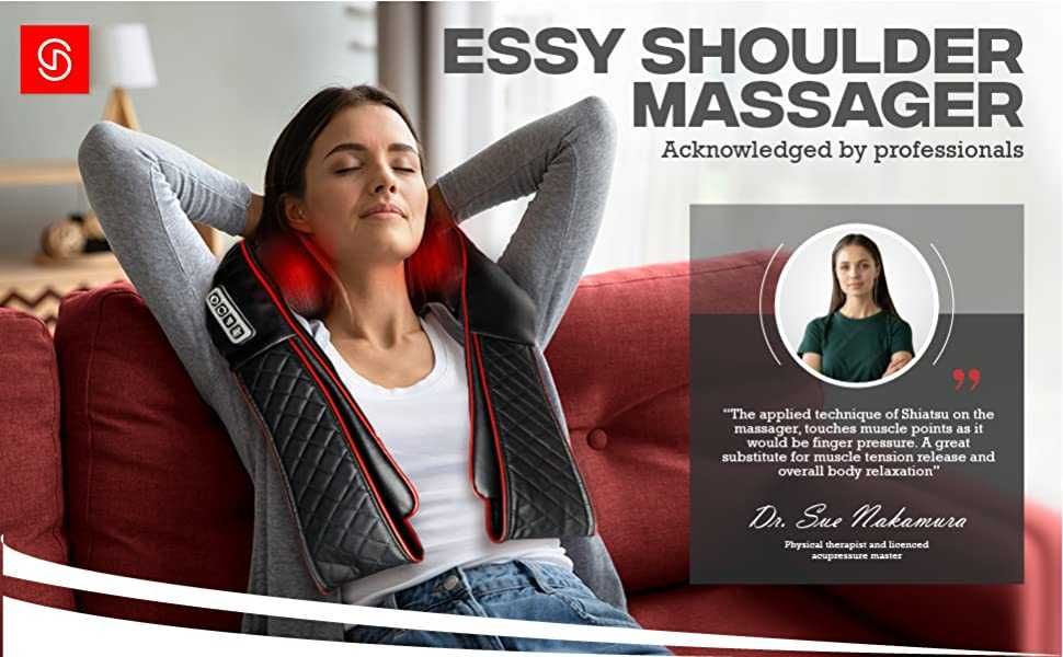 Шиатсу масажор Essy Pain Relaxing Shiatsu Massag
