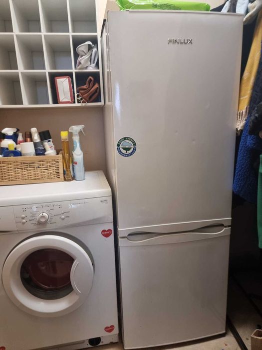 Хладилник с фризер finlux , пералня whirlpool