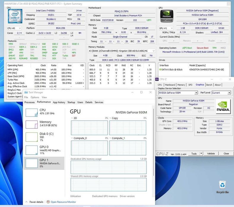 Dezmembrez Medion Peaq P2017 I7 6500U mb ok